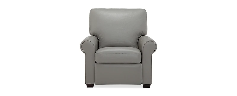 Orid 36" Leather Roll Arm Pushback Recliner, Created for Macy's