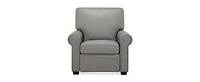 Orid 36" Leather Roll Arm Pushback Recliner, Created for Macy's