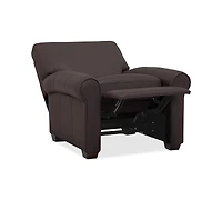 Orid 36" Leather Roll Arm Pushback Recliner, Created for Macy's