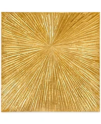 Madison Park Signature Sunburst Gold-Tone Resin Dimensional Box Wall Art