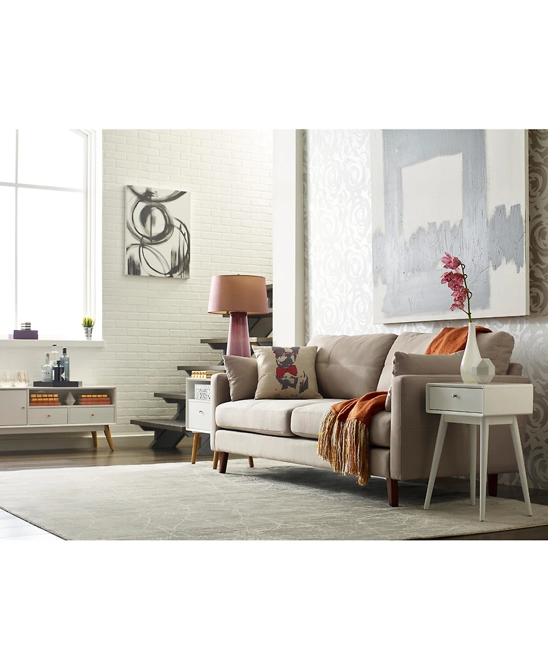 Elle Decor Rory 1-Drawer Side Table, Quick Ship