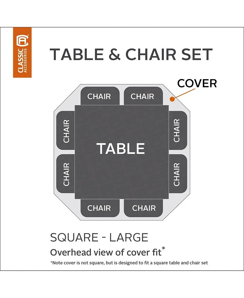 Large Square Patio Set Cover