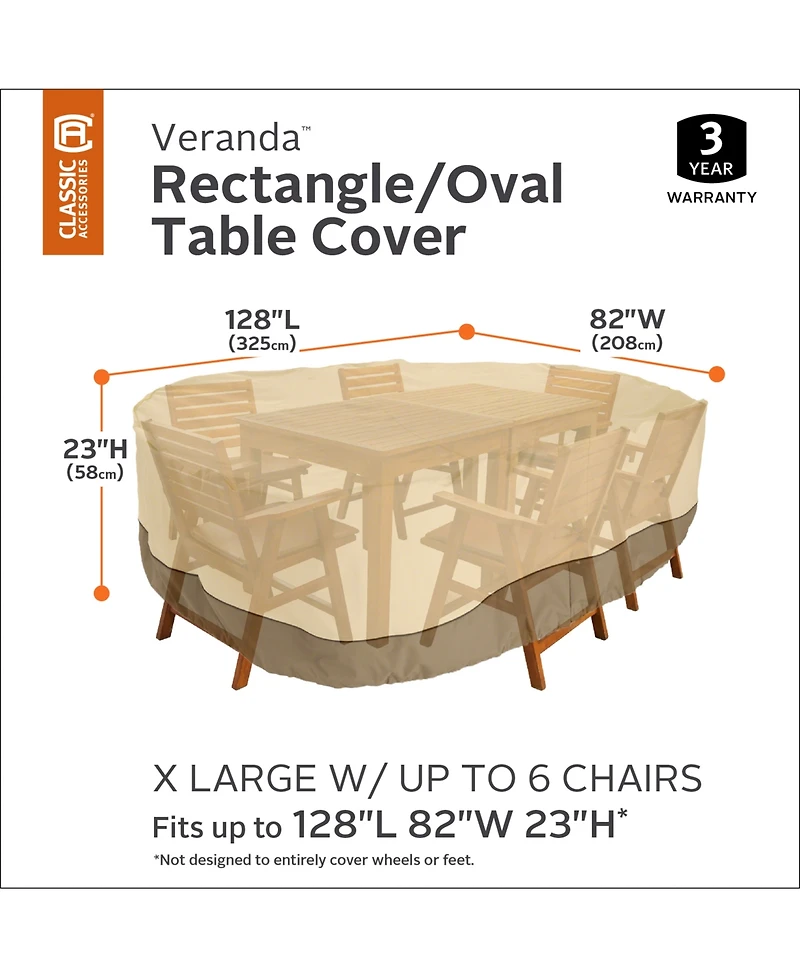 Extra Large Rectangle Patio Set Cover