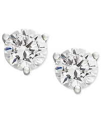 Certified Near Colorless Diamond Stud Earrings ( ct. t.w.) in 18k Gold
