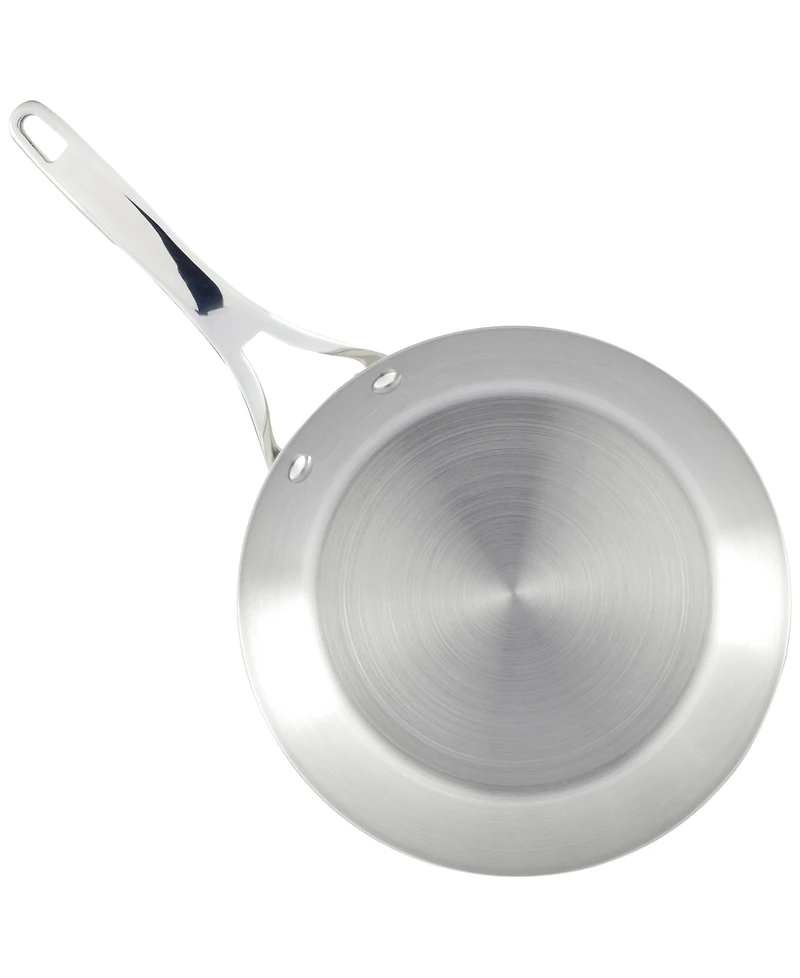 Anolon Nouvelle Copper Stainless Steel 12" French Skillet & Lid