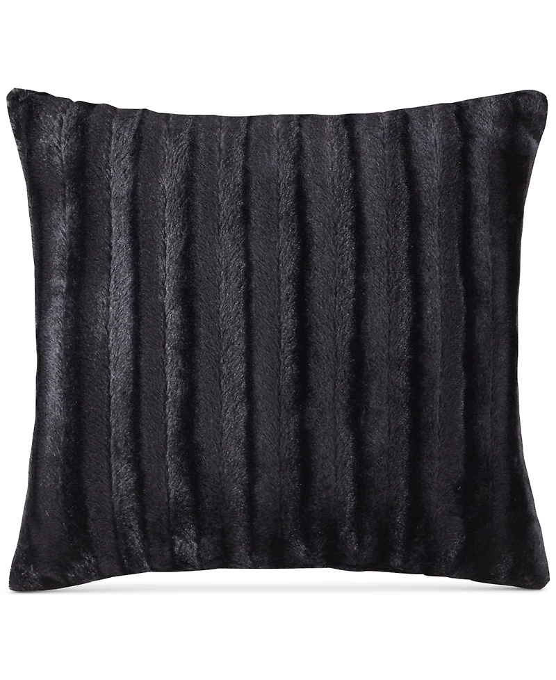Madison Park Duke Ribbed Faux-Fur Decorative Pillow, 20" x