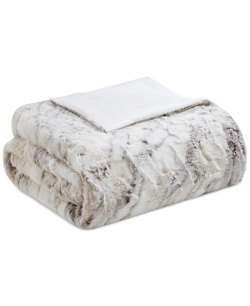Madison Park Sachi Faux-Fur Throw, 60" x 70"