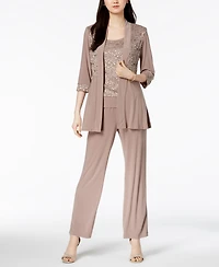 R & M Richards Sequined Lace 2-Pc. Set