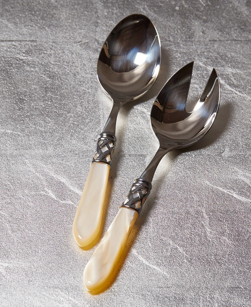 Vietri Aladdin Brilliant 2-Pc. Salad Server Set
