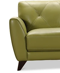 Myia 82" Tufted Back Leather Sofa, Created for Macy's