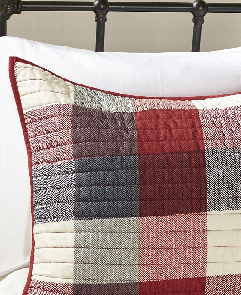 Madison Park Ridge Herringbone 6-Pc. Quilt Set, Full/Queen