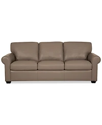 Orid 84" Leather Roll Arm Sofa, Created for Macy's