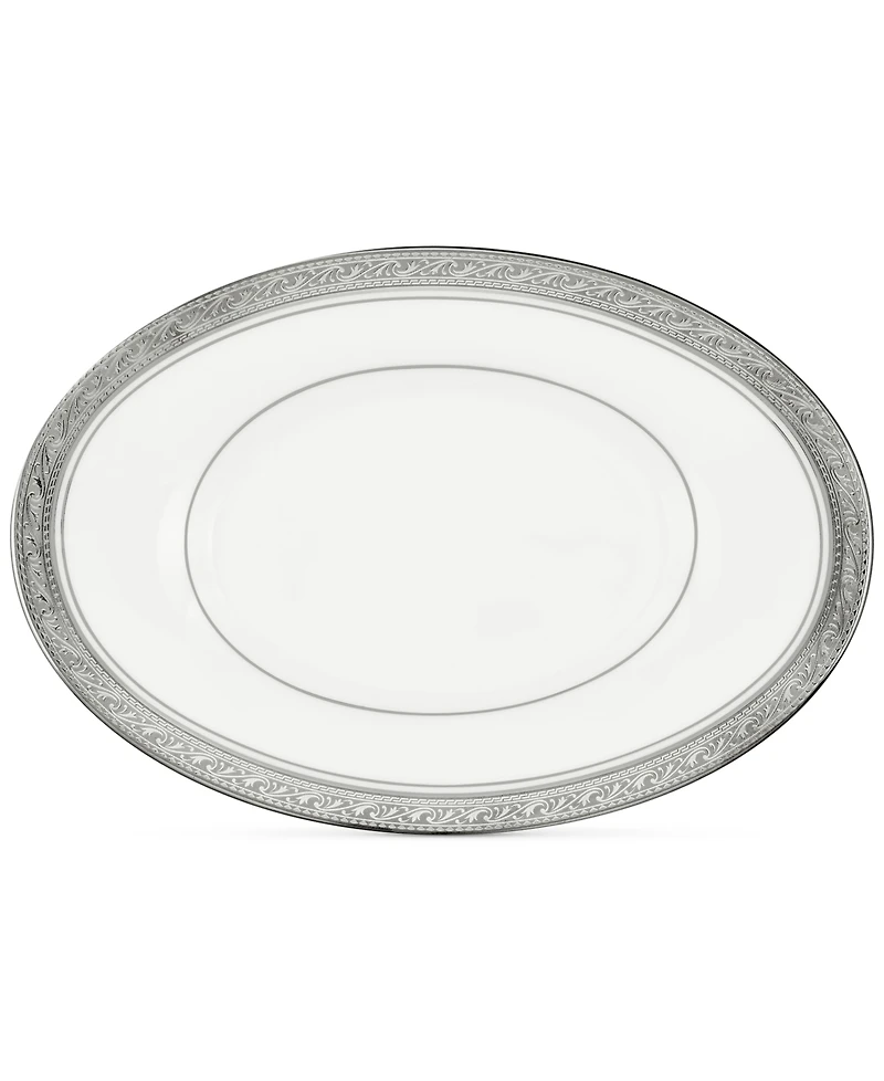 Noritake Crestwood Platinum Butter/Relish Tray
