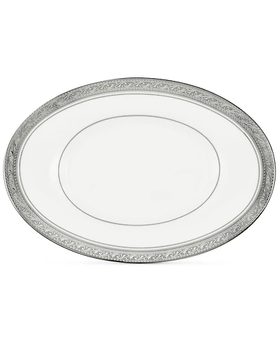 Noritake Crestwood Platinum Butter/Relish Tray