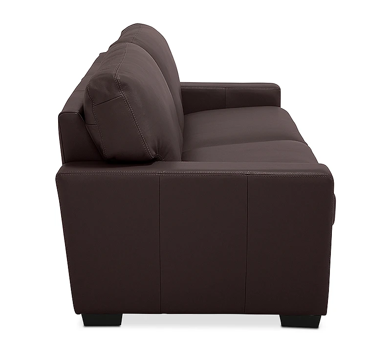 Ennia 75" Leather Apartment Sofa, Created for Macy's