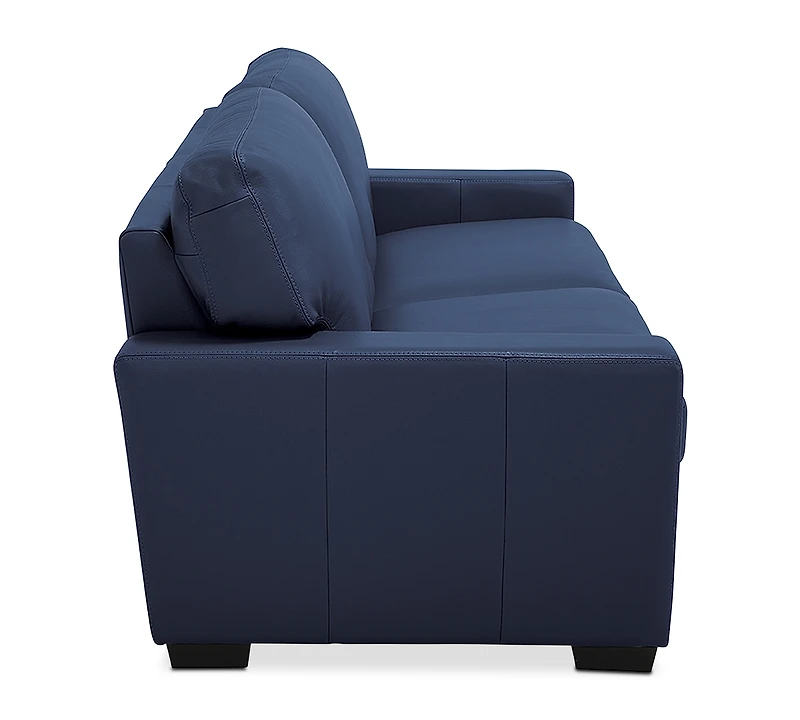 Ennia 75" Leather Apartment Sofa, Created for Macy's