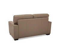 Ennia 59" Leather Loveseat, Created for Macy's