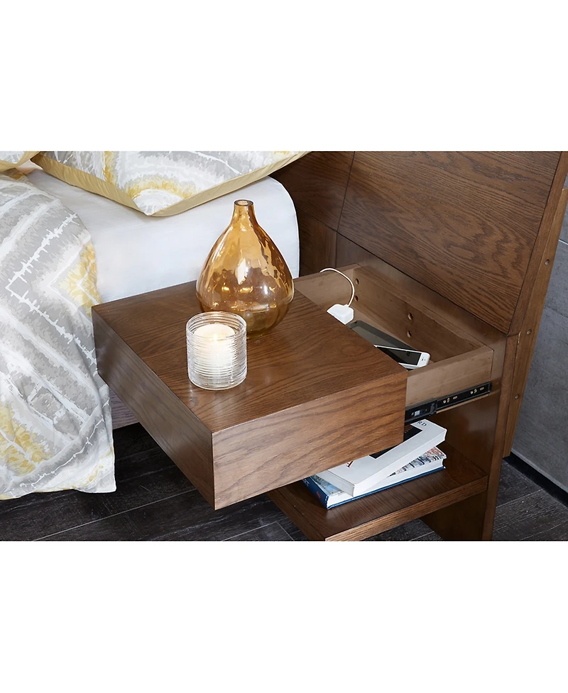 Corbin King Bed with 2 Nightstands