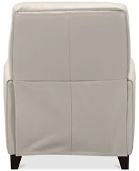 Myia Tufted Back Leather Pushback Recliner, Created for Macy's