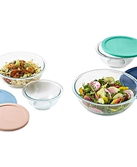 Pyrex 8-piece Mixing Bowl Set with Assorted Lids