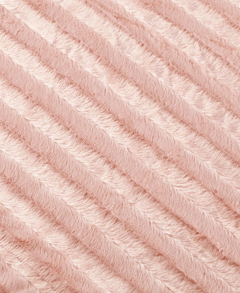 Madison Park Duke Ribbed Faux-Fur Throw, 50" x 60"