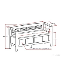 Fernley Storage Entryway Bench
