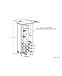 Easton High Storage Wine Rack