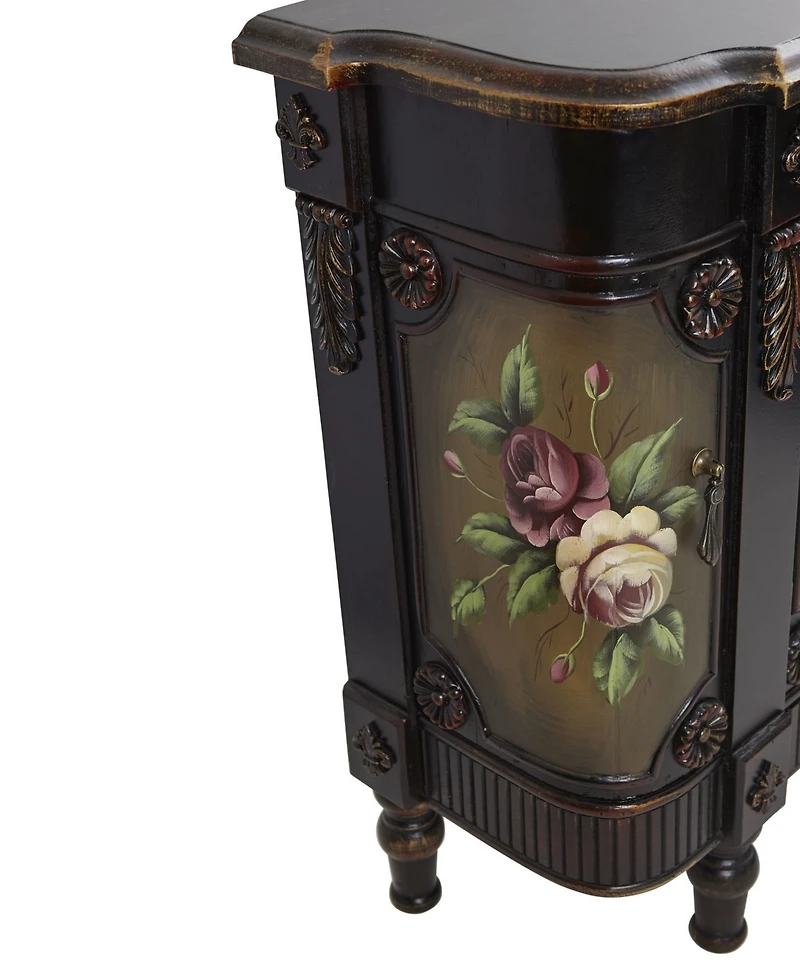 Nearly Natural French Vintage-Style Floor Cabinet