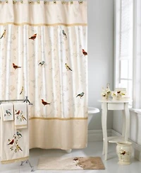 Avanti Gilded Birds Gold Accent Ceramic Bath Accessories