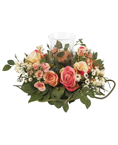 Nearly Natural Rose Candelabrum Artificial Arrangement