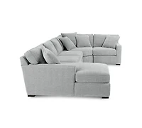 Radley 4-Pc. Fabric Chaise Sectional Sofa with Wedge Piece, Created for Macy's