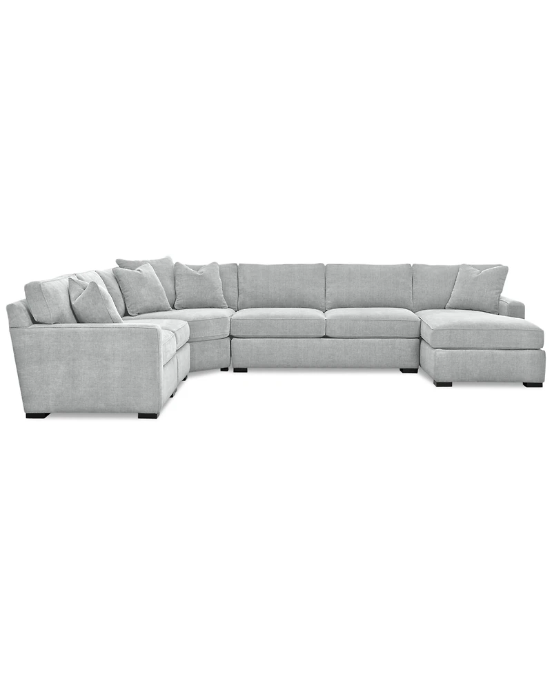 Radley -Piece Fabric Chaise Sectional Sofa