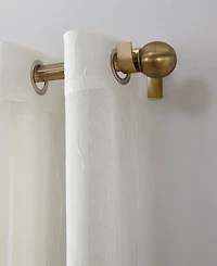 Crushed Sheer Voile Grommet Curtain Panel