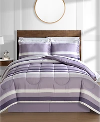 Austin Stripe/Solid Reversible 8 Pc. Comforter Set