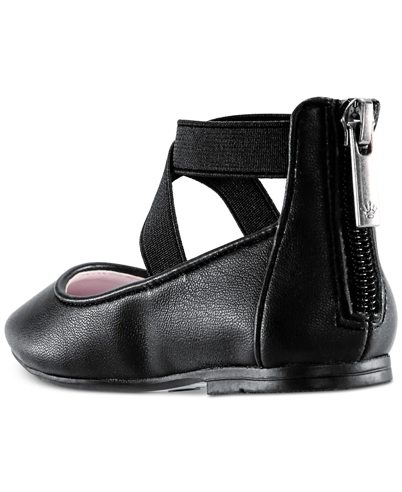 Nina Big Girls Marissa Crisscross Ankle Strap Ballet Flat