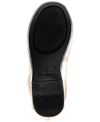 Nina Big Girls Marissa Crisscross Ankle Strap Ballet Flat