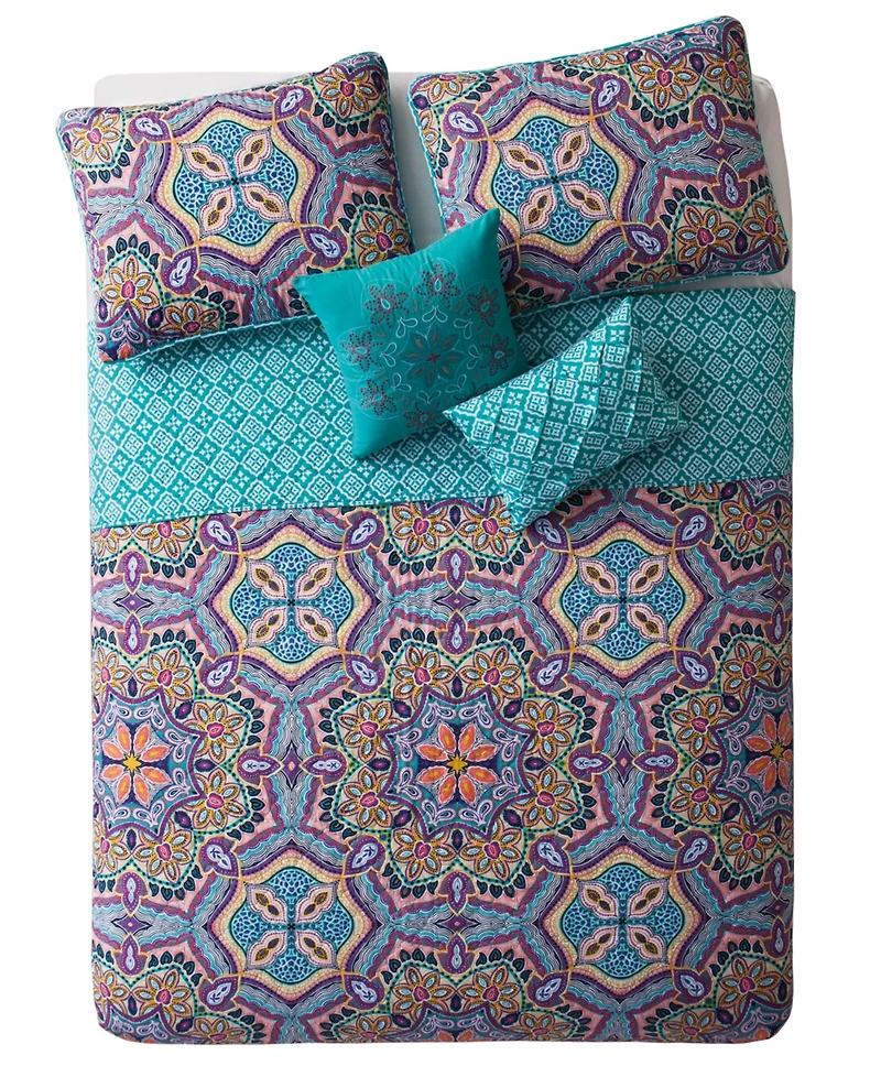 Vcny Home Yara Reversible 5-Pc. Quilt Set, Full/Queen