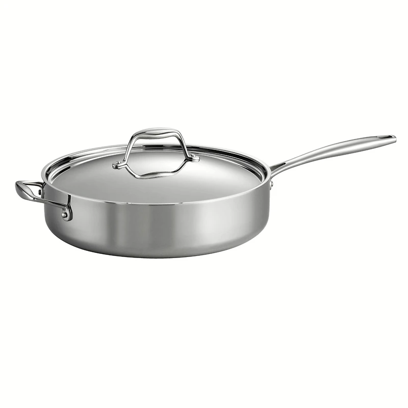 Tramontina Signature 3-Quart Tri-Ply Clad Stainless Steel Saute Pan with Lid
