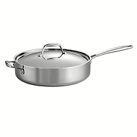Tramontina Signature 3-Quart Tri-Ply Clad Stainless Steel Saute Pan with Lid
