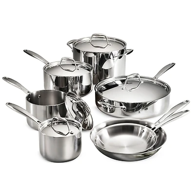 Tramontina Gourmet Tri-Ply Clad 12 Pc Cookware Set