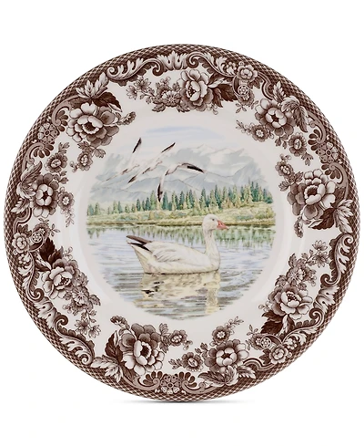 Spode Woodland Snow Goose Dinner Plate