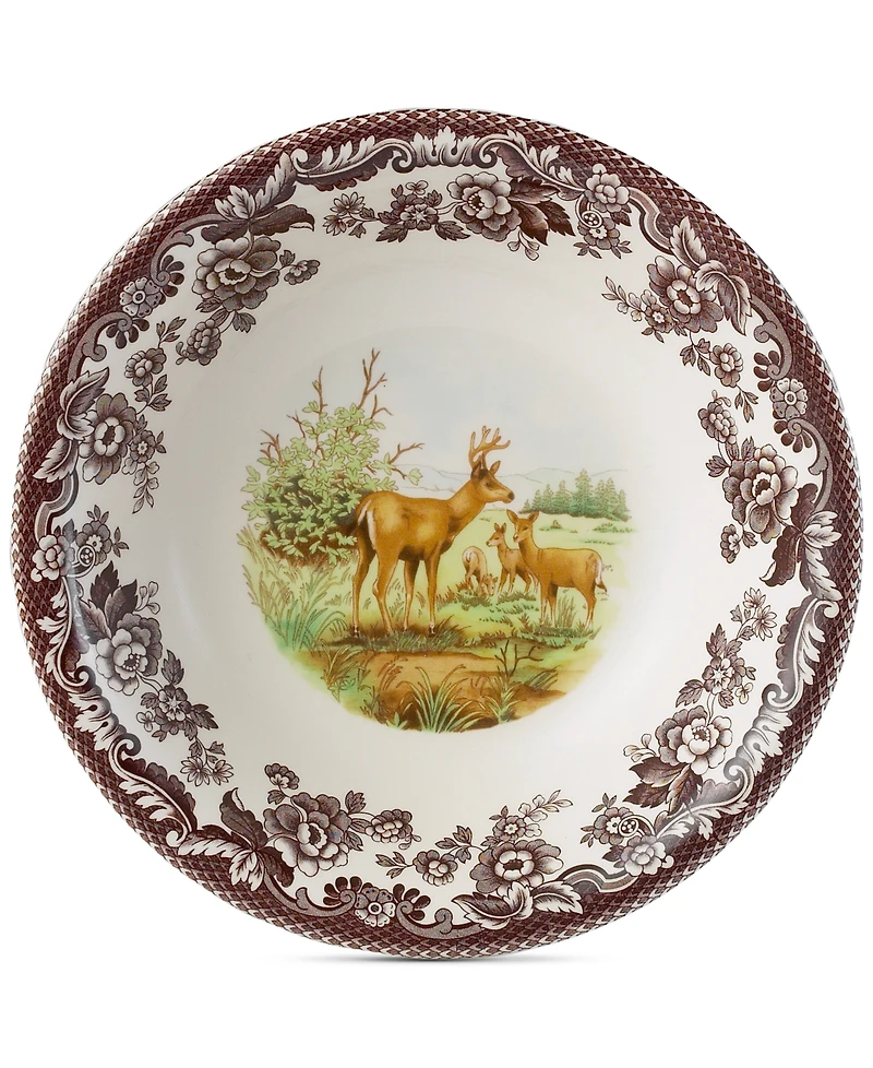 Spode Woodland Deer Cereal Bowl