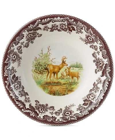 Spode Woodland Deer Cereal Bowl
