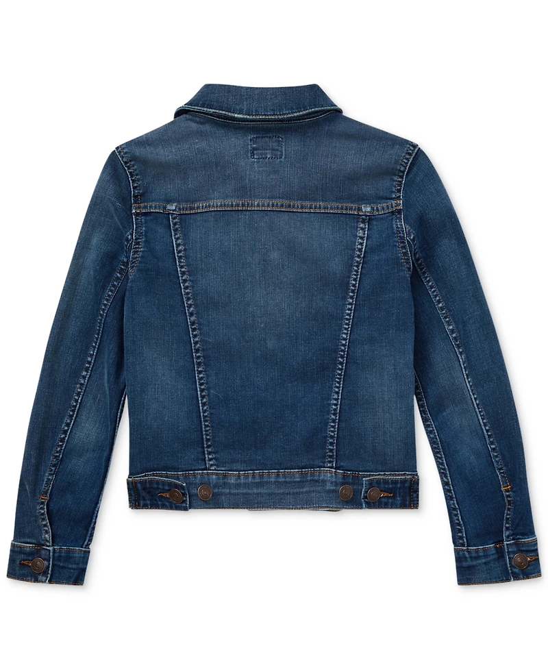Polo Ralph Lauren Big Girls Lightweight Denim Trucker Jacket
