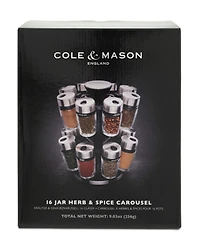 Cole & Mason 16-Jar Herb & Spice Carousel