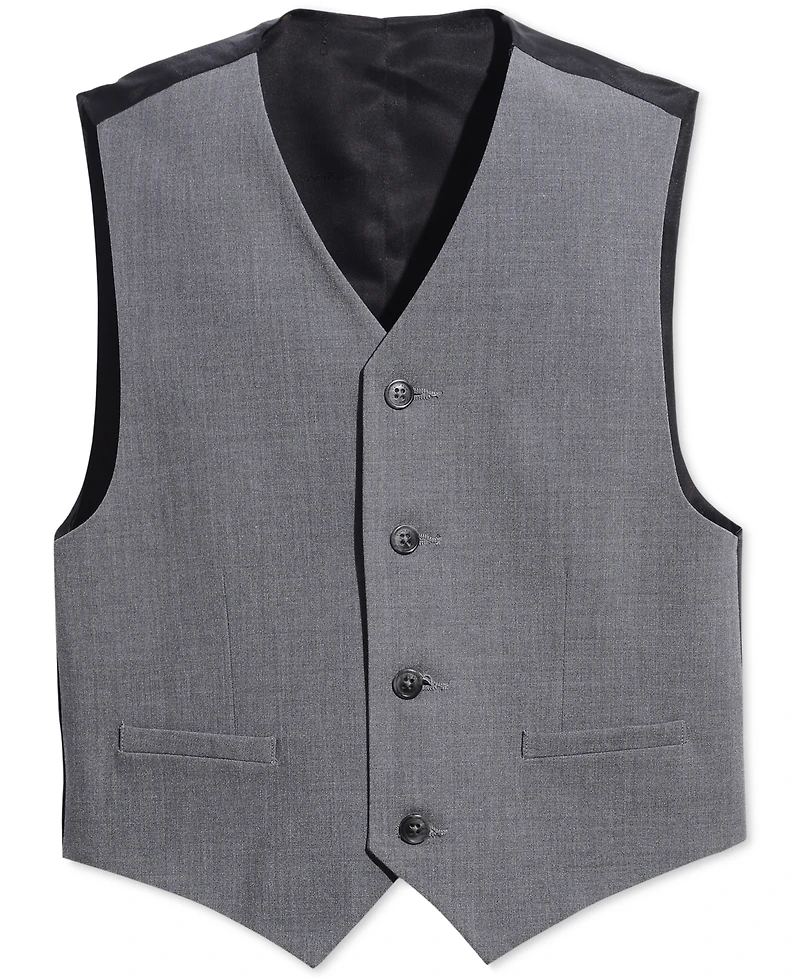 Calvin Klein Big Boys Slim Fit Stretch Suit Vest