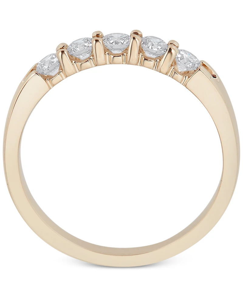 Diamond Five-Stone Ring (1/2 ct. t.w.) 14k White or Yellow Gold