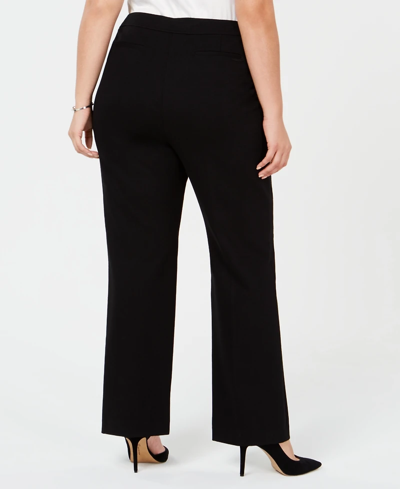 Anne Klein Plus Wide-Leg Trousers