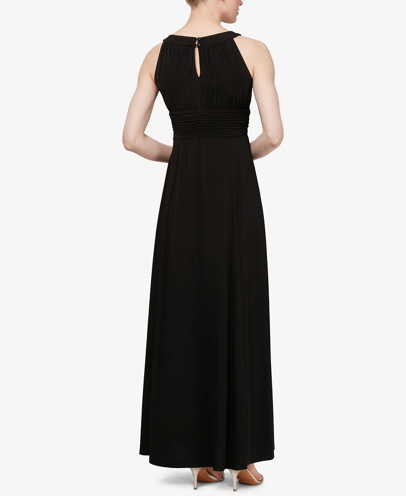 Sl Fashions Pleated Maxi Dress