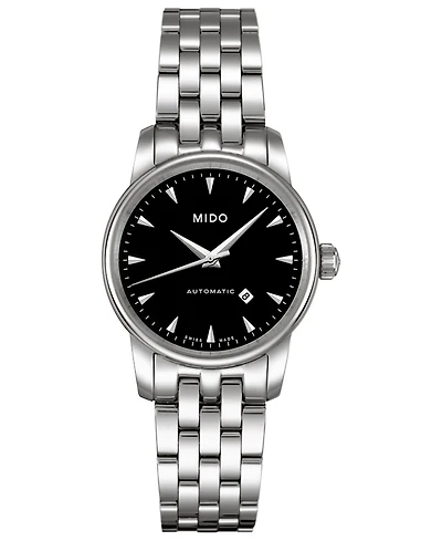 Mido Women's Swiss Automatic Baroncelli Stainless Steel Bracelet Watch 29mm